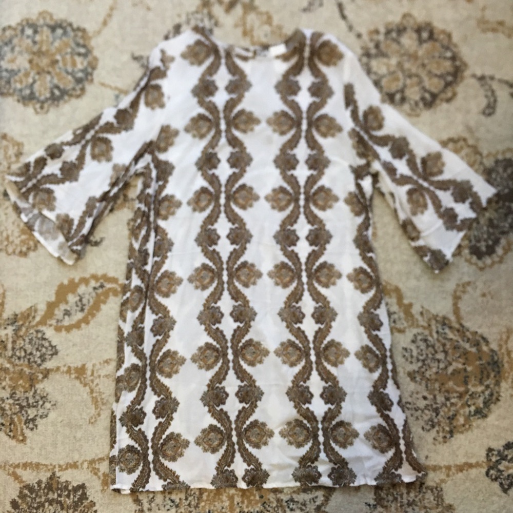 Patterned shift dress